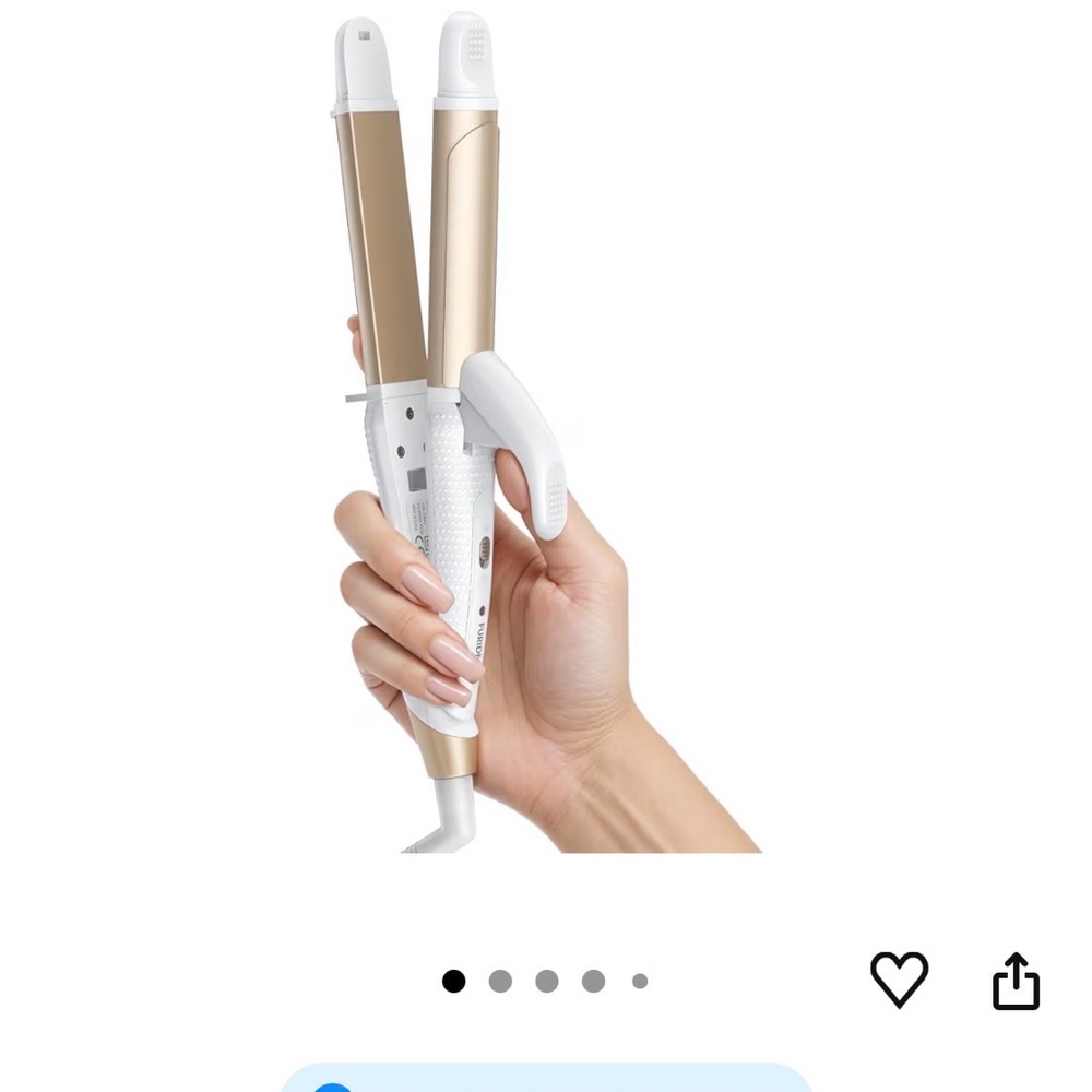 FIRIDEN LITE DUAL CURLING / straightening travel iron